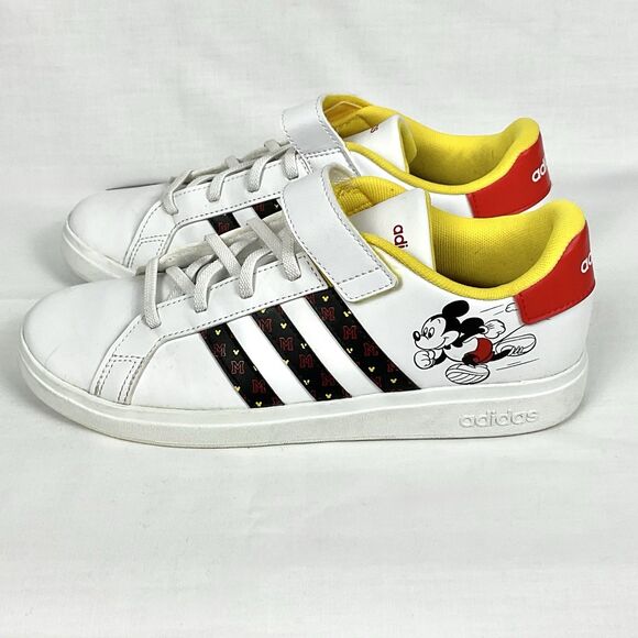 Adidas x Disney Grand Court J Mickey Mouse Sneakers Authentic Sz US Men’s 7 - Picture 5 of 12